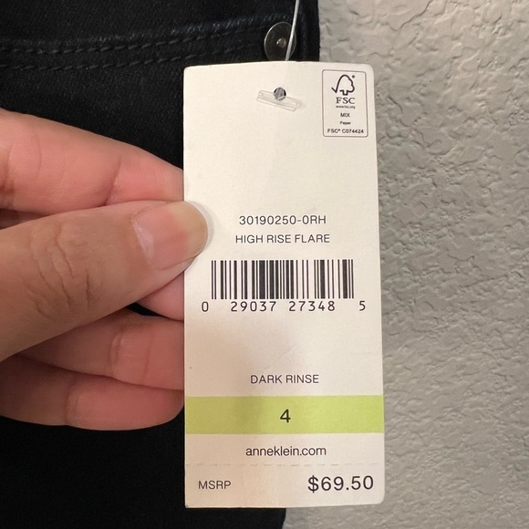 NWT Anne Klein High-rise Flares size 4 - Picture 4 of 6